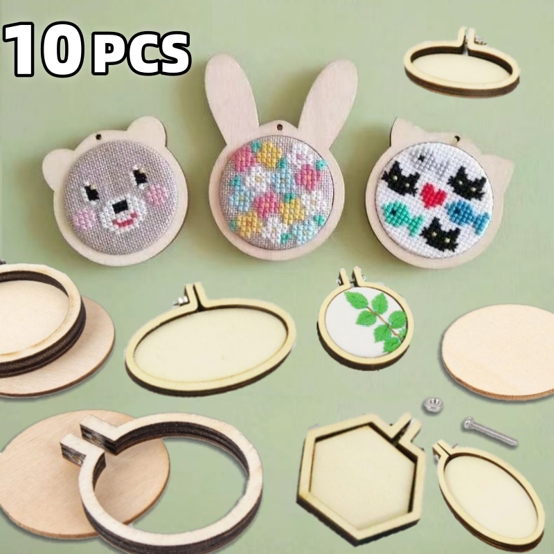 حلقة خشبية مطرزة صغيرة ، دائري - مراجعة Wood Ring Blank وسعره