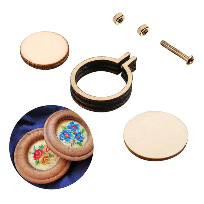 1/3/5 قطعة الخشب التطريز هوب ح - مراجعة Wood Ring Blank وسعره