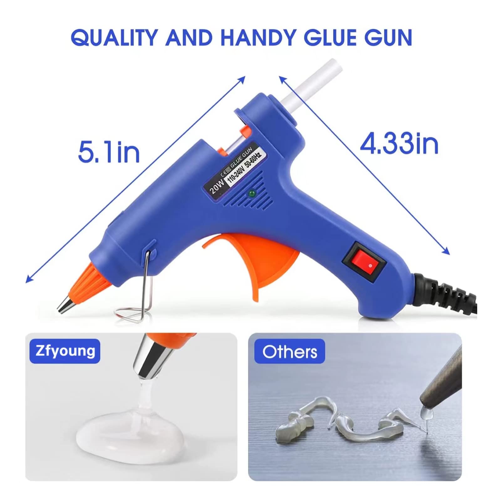مسدس غراء حراري 20 واط، أداة إ - مراجعة Heat Gun Small وسعره