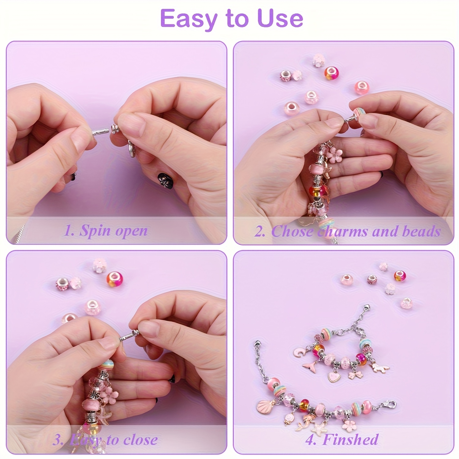 مجموعة خرز مكونة من 68 قطعة مع - مراجعة Resin Crafts Diy وسعره